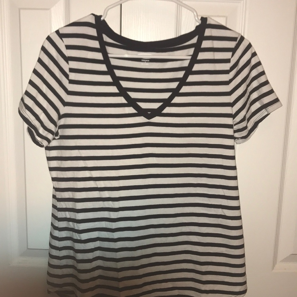 Black and white striped t-shirt
